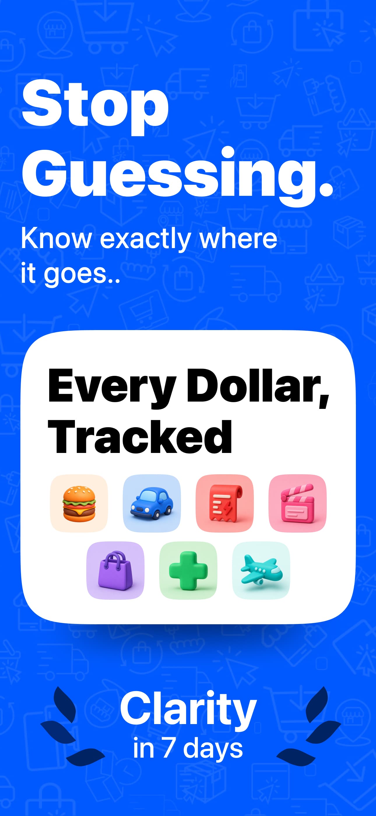 Money Manager category picker on an iPhone
